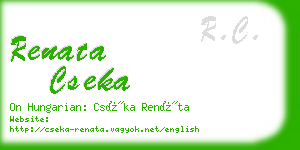 renata cseka business card